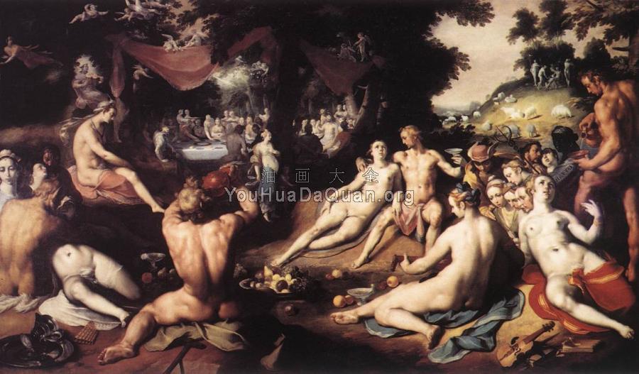 The Wedding Of Peleus And Thetis - 科内利·凡·哈勒姆